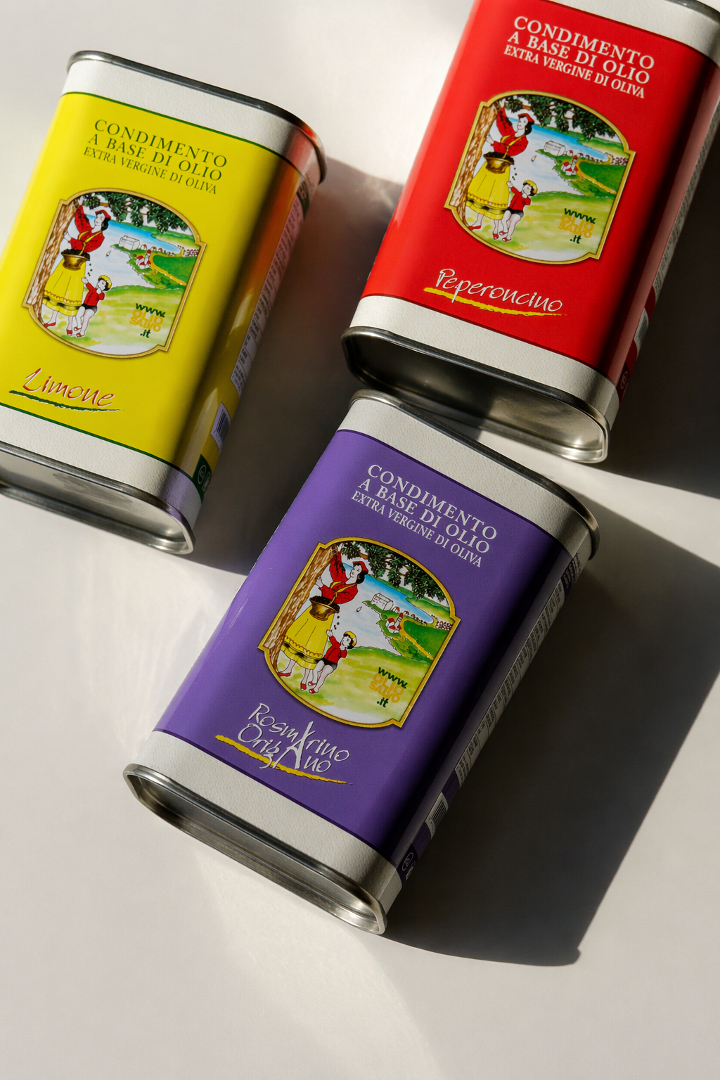 Ypač tyras alyvuogių aliejus Olio salvo limone, peperoncino, rozmarino ir oregano skonio 250ml skardinės