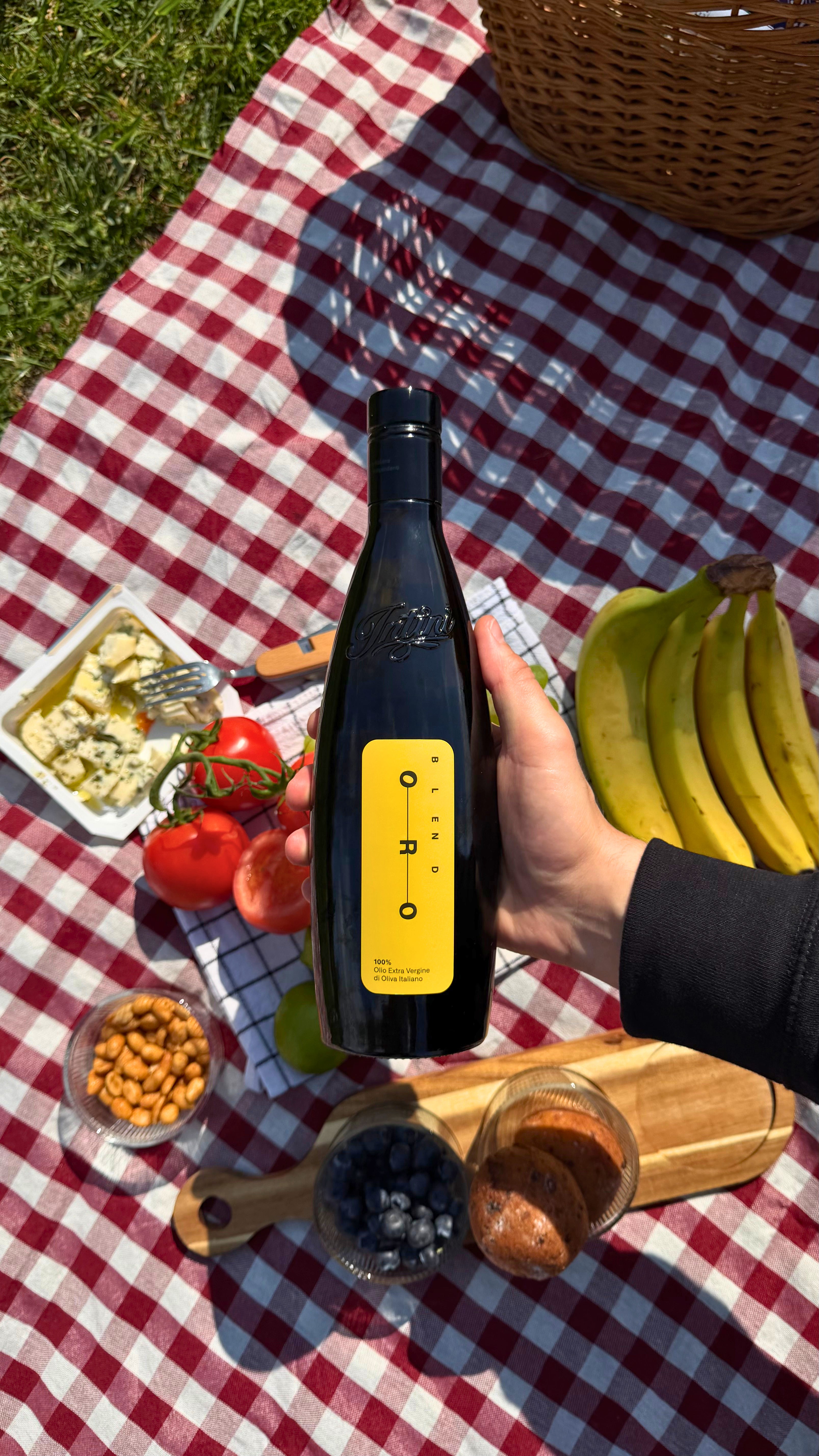 Aukšto polifenolių kiekio ypač tyras alyvuogių aliejus Intini - Oro Blend 500ml