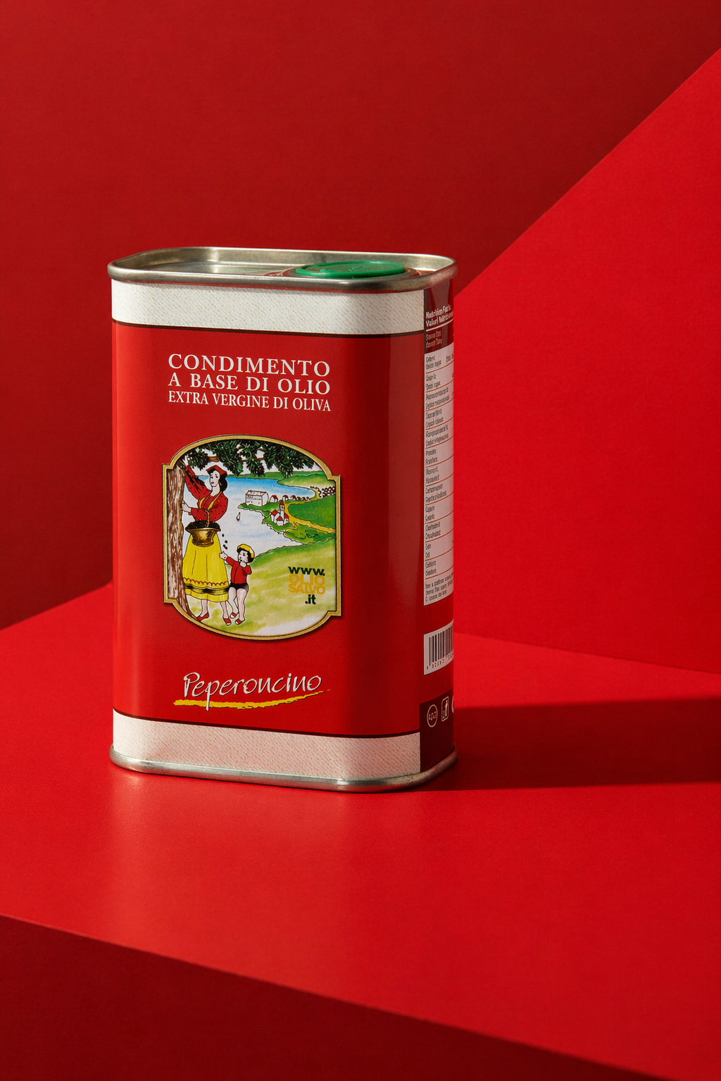 Ypač tyro alyvuogių aliejus Olio Salvo čili pipirų skonio 250ml skardinė