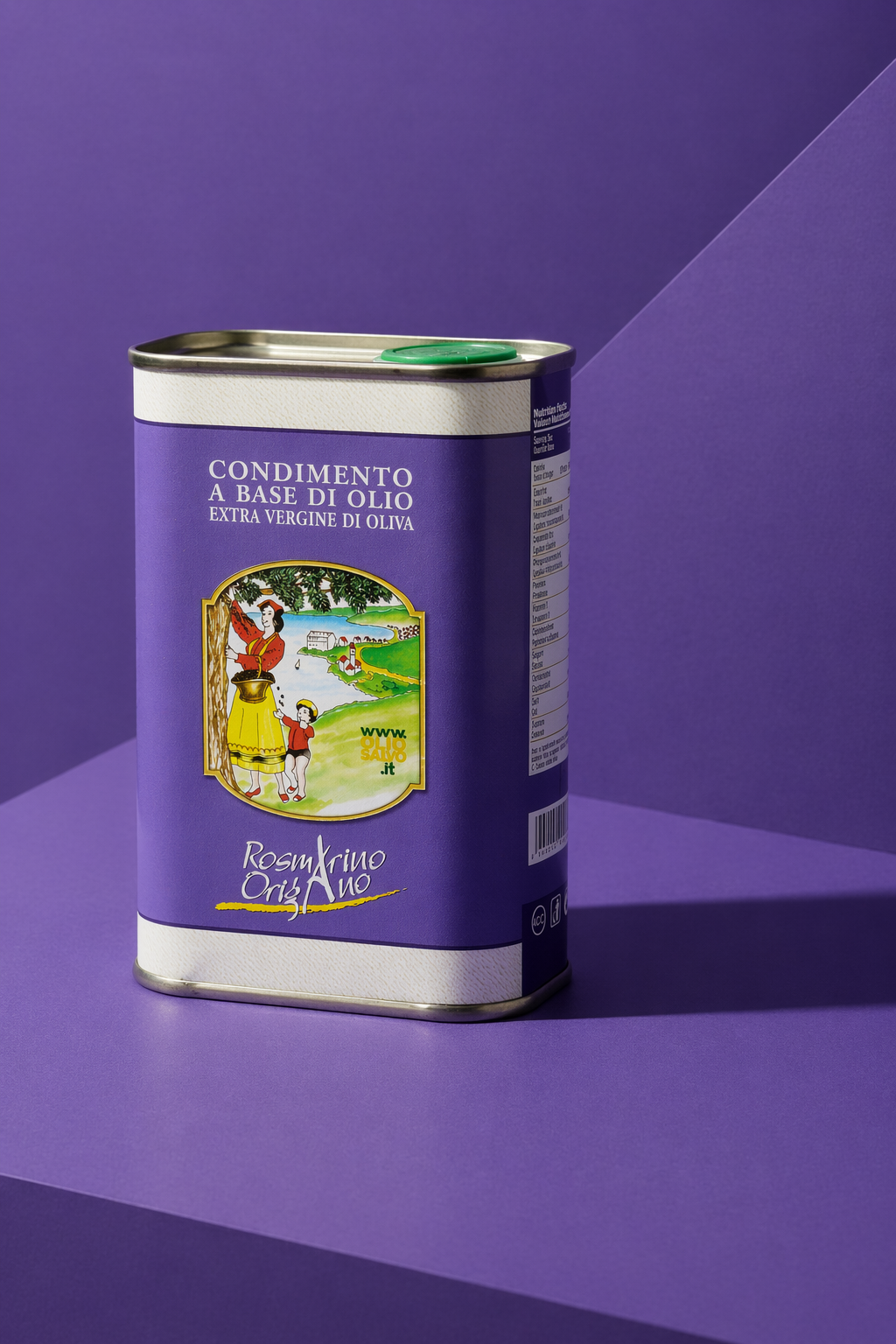 Ypač tyro alyvuogių aliejus Olio Salvo rozmarinų ir oregano skonio 250ml skardinė